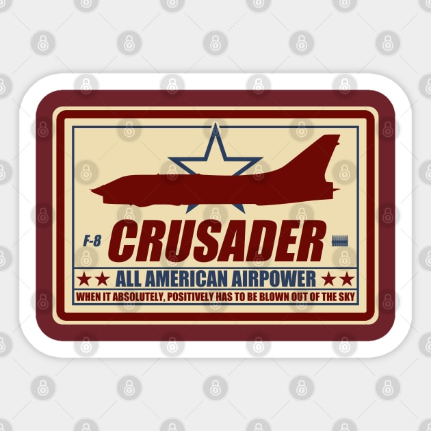 F-8 Crusader Sticker by TCP